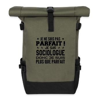 Un Sociologue plus que parfaite, métier de rêve - Sac à dos roll top - olive/noir - Devant