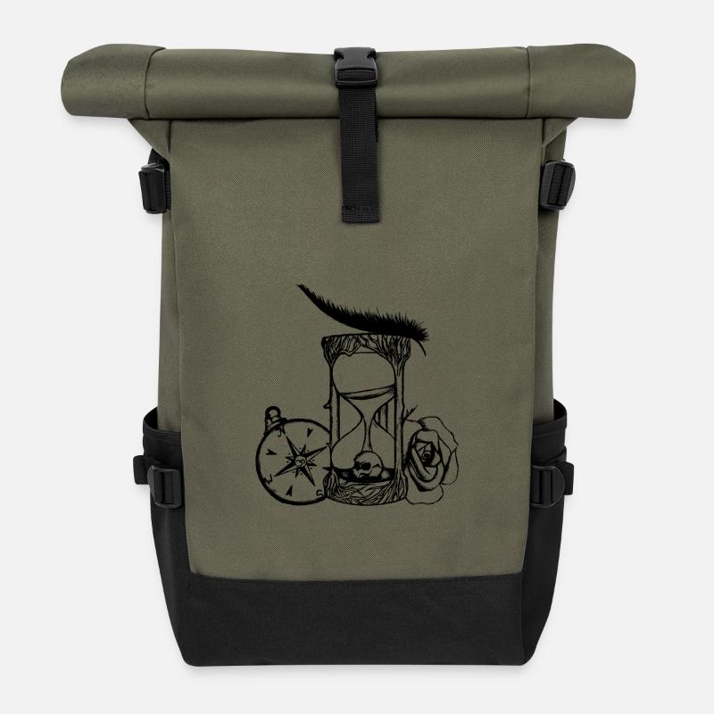Sanduhr - Rolltop Rucksack - Olive/Schwarz