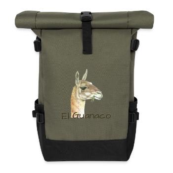 El Guanaco - Rolltop Rucksack - Olive/Schwarz - Vorne