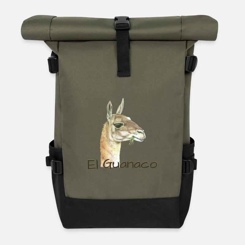 El Guanaco - Rolltop Rucksack - Olive/Schwarz