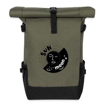 Sun and Moon - Sac à dos roll top - olive/noir - Devant