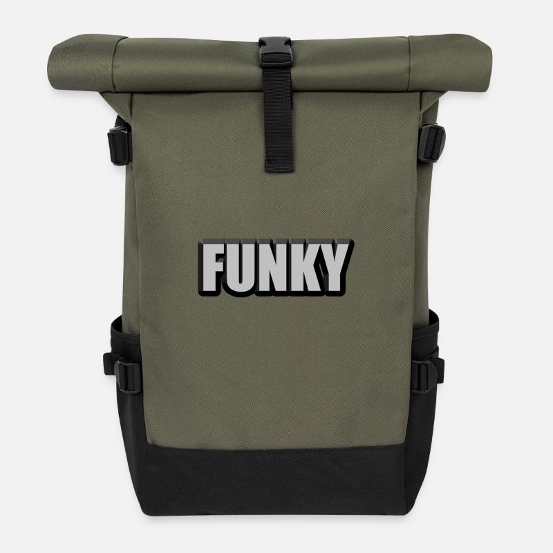 Funky - Rolltop Rucksack - Olive/Schwarz