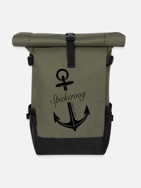 Spiekeroog - Rolltop Rucksack - Olive/Schwarz