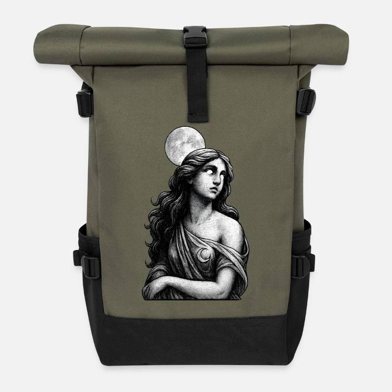 Luna Halo - Rolltop Rucksack - Olive/Schwarz