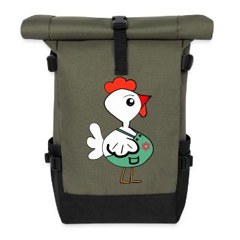 Jardinier Poulet Poulets Jardinier amateur - Sac à dos roll top - olive/noir - Devant