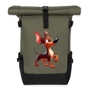 Pinscher 4 - Roll Top Backpack - olive/black - Front