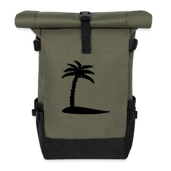 Palme - Rolltop Rucksack - Olive/Schwarz - Vorne
