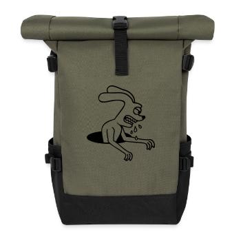 Bunny Hole Monster Evil Ravenous Halloween Bave - Sac à dos roll top - olive/noir - Devant