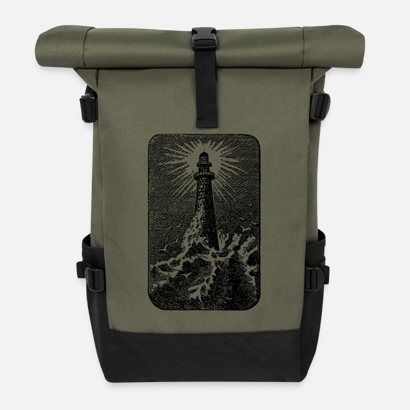 Leuchtturm - Rolltop Rucksack - Olive/Schwarz
