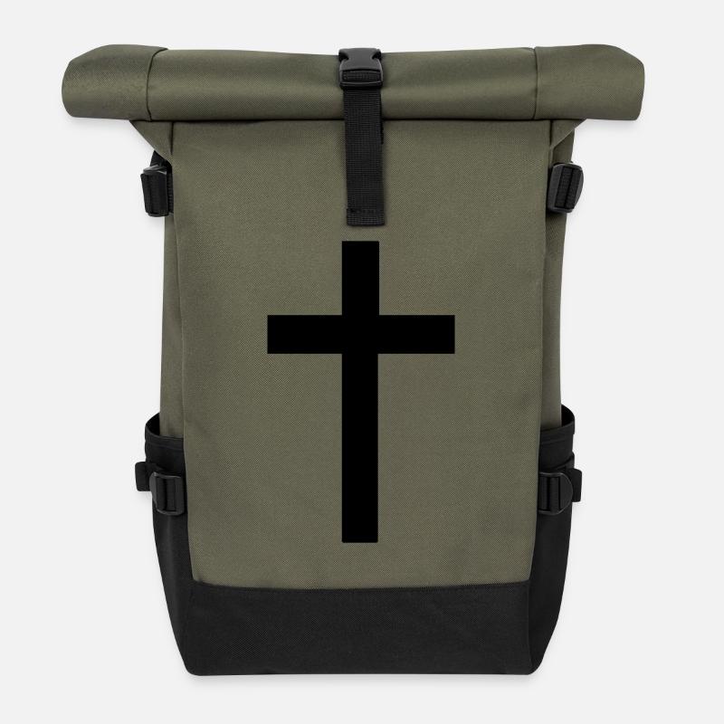 Kreuz - Rolltop Rucksack - Olive/Schwarz