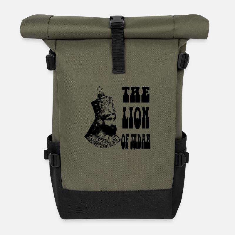 Reggae - Sac à dos roll top - olive/noir