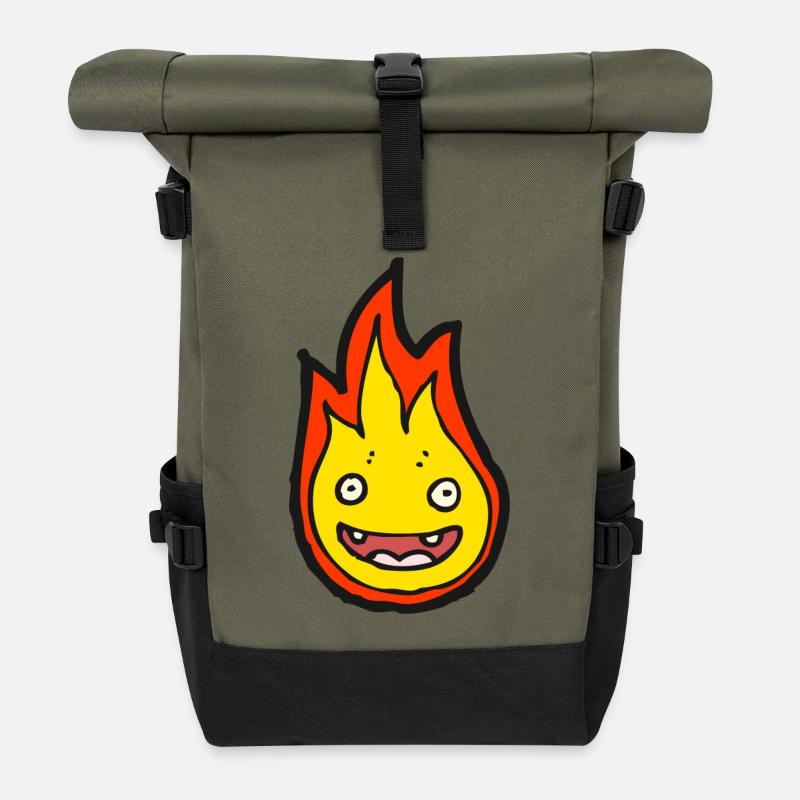 Fire Spirit - Rolltop Rucksack - Olive/Schwarz