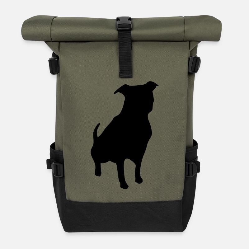 Hund - Rolltop Rucksack - Olive/Schwarz