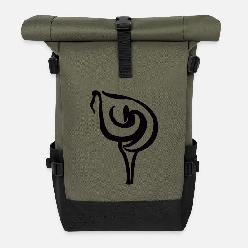 Lys Calla - Sac à dos roll top - olive/noir