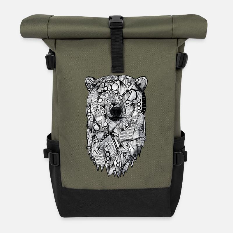 Eisbär - Rolltop Rucksack - Olive/Schwarz