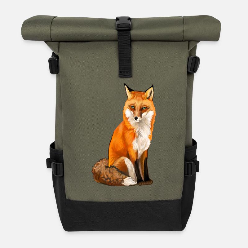 Fuchs - Rolltop Rucksack - Olive/Schwarz