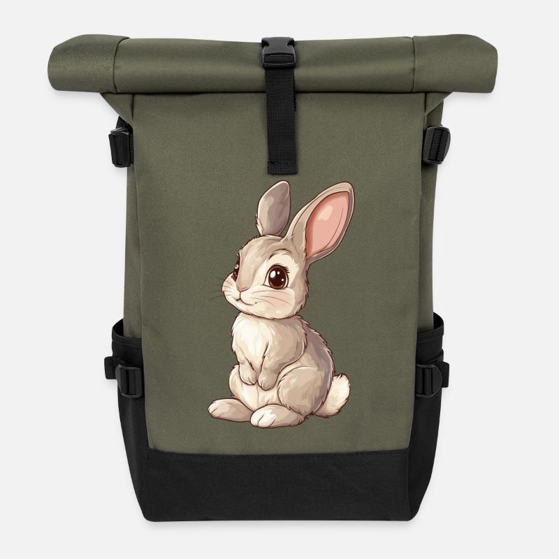Hase - Rolltop Rucksack - Olive/Schwarz