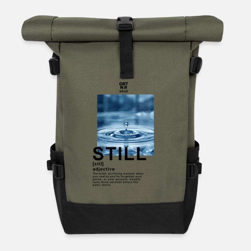 Still Water - Rolltop Rucksack - Olive/Schwarz