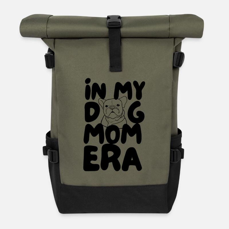 À L’ÉPOQUE DE MA MAMAN CHIENNE - Sac à dos roll top - olive/noir