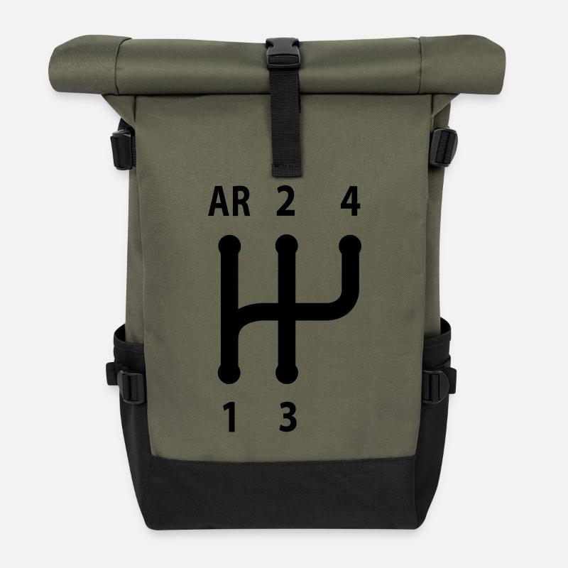 Gitter 4 - Rolltop Rucksack - Olive/Schwarz