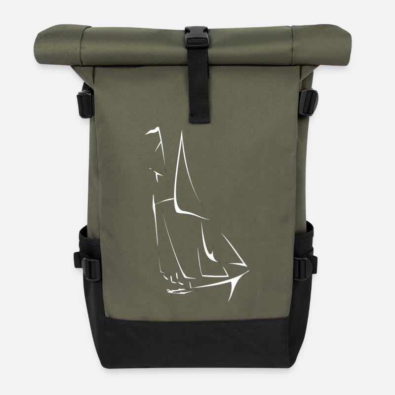 Boot - Rolltop Rucksack - Olive/Schwarz