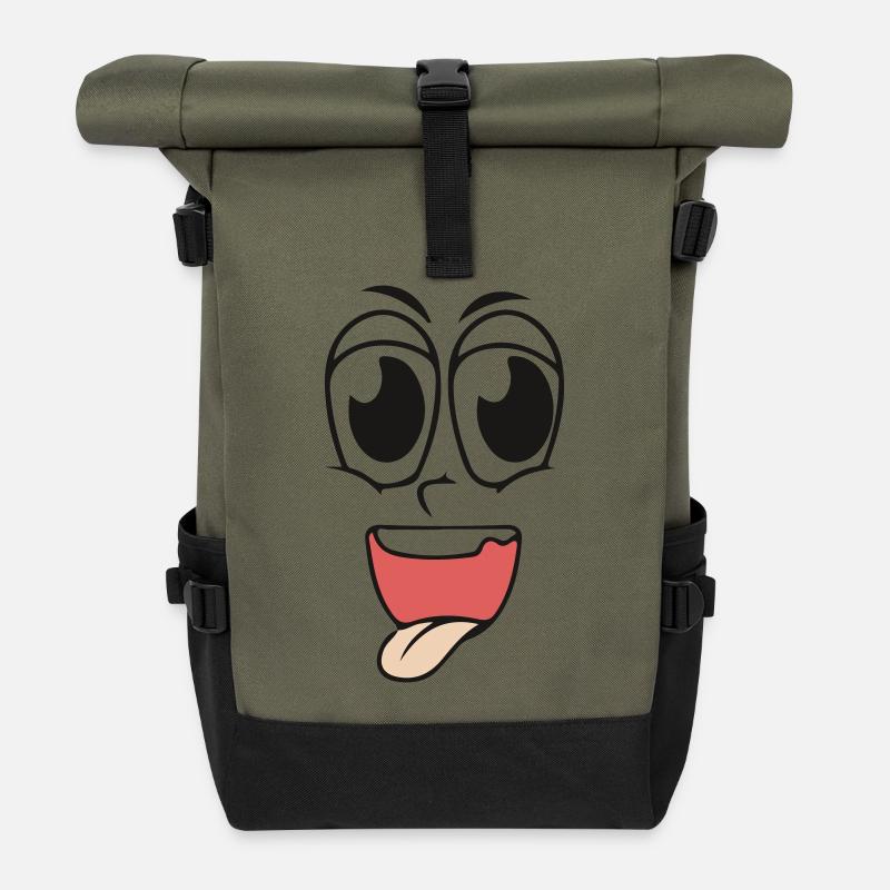 Seien Sie ehrlich - Rolltop Rucksack - Olive/Schwarz