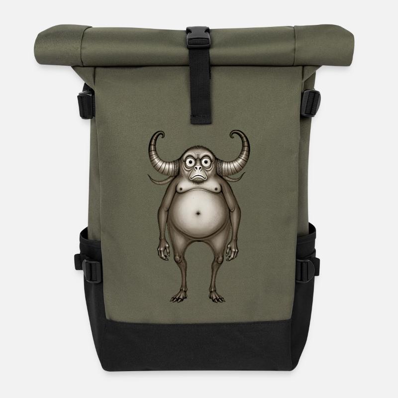 BUG #6 – dunkle Hölle - Rolltop Rucksack - Olive/Schwarz