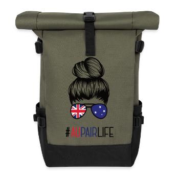 Australien Au Pair Australia Work and Travel - Roll Top Backpack - olive/black - Front