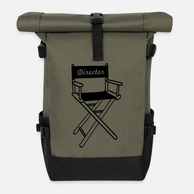 director_3 - Sac à dos roll top - olive/noir
