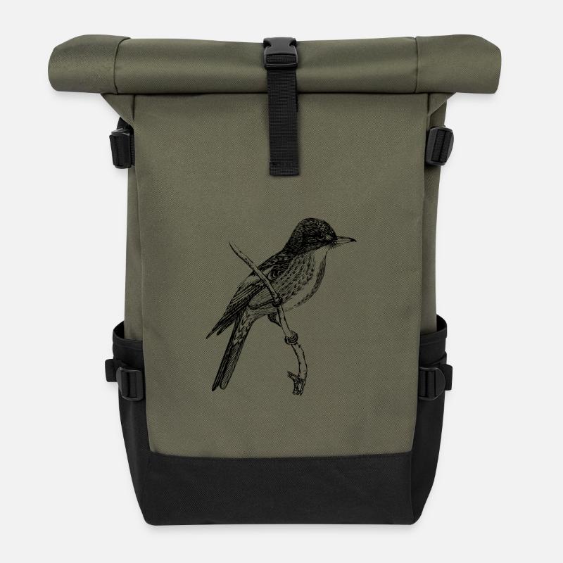 Vogel - Rolltop Rucksack - Olive/Schwarz