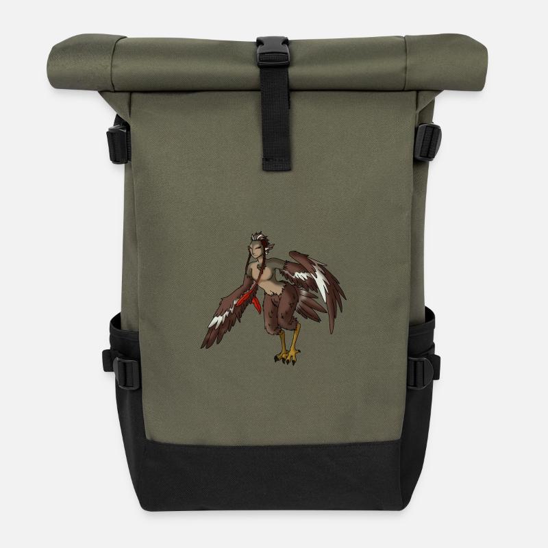 Harpyie - Rolltop Rucksack - Olive/Schwarz