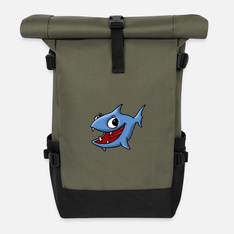 Blaufisch - Rolltop Rucksack - Olive/Schwarz