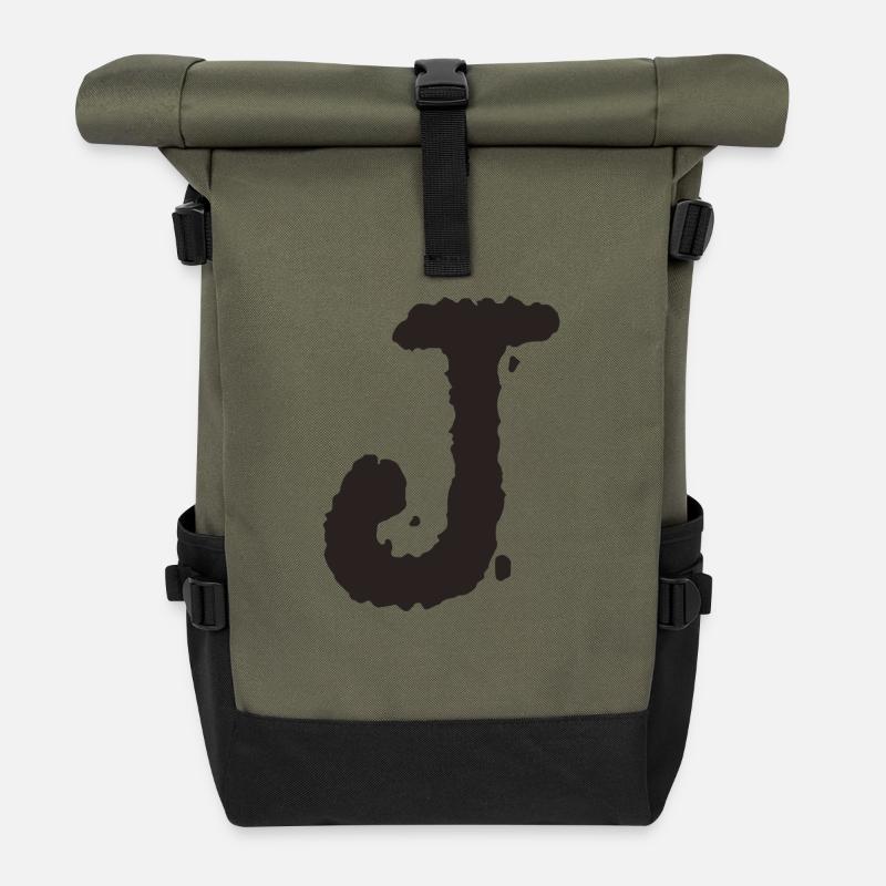 J - Rolltop Rucksack - Olive/Schwarz