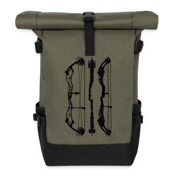 BowtechRekoning_Plans - Rolltop Rucksack - Olive/Schwarz - Vorne