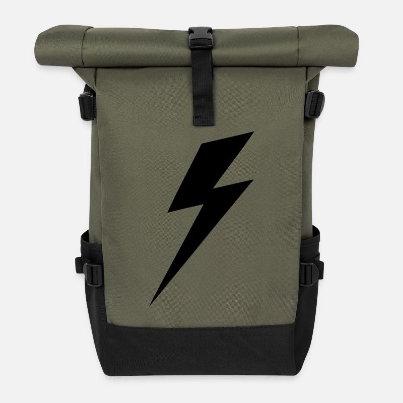 E&R Eclair - Sac à dos roll top - olive/noir