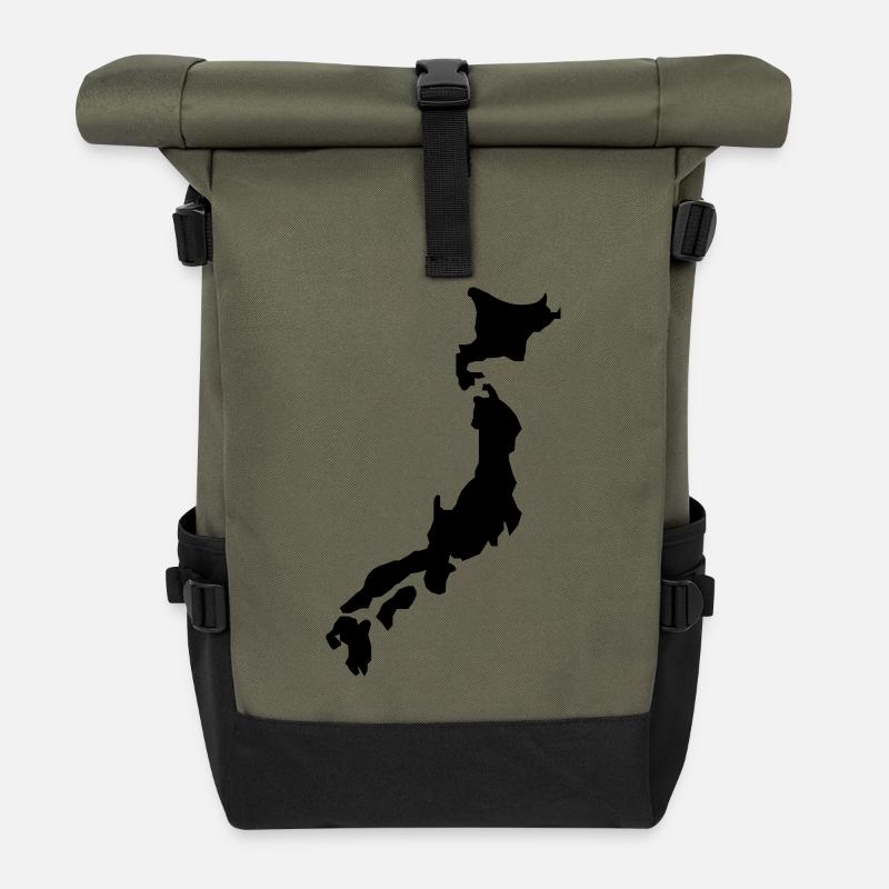 japan - Rolltop Rucksack - Olive/Schwarz