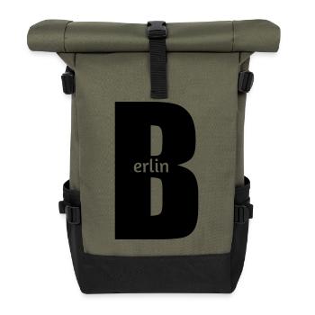 Berlin - Roll Top Backpack - olive/black - Front