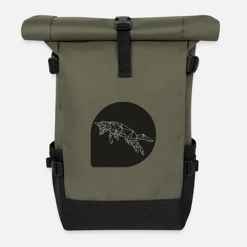 Fox - Rolltop Rucksack - Olive/Schwarz