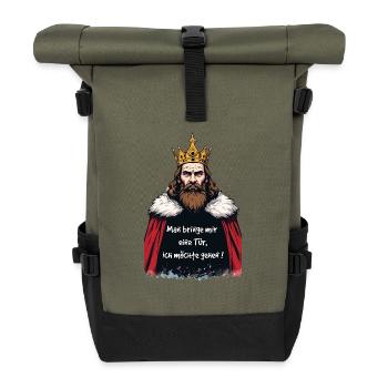 Très grand lit 65167 - Sac à dos roll top - olive/noir - Devant
