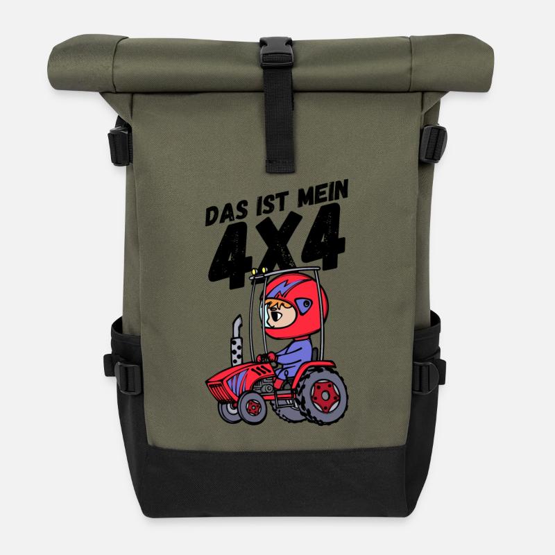 Jungbauer Tractor Motor Vehicle Statement Vehicle - Sac à dos roll top - olive/noir