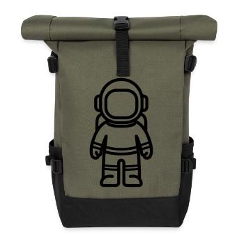 astronaute - Sac à dos roll top - olive/noir - Devant