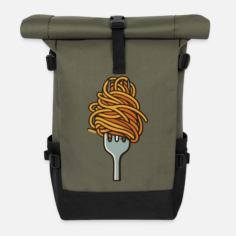 Spaghetti - Rolltop Rucksack - Olive/Schwarz