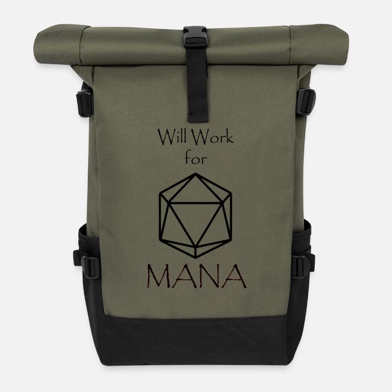 Mana - Rolltop Rucksack - Olive/Schwarz