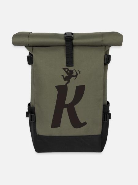 K - Rolltop Rucksack - Olive/Schwarz