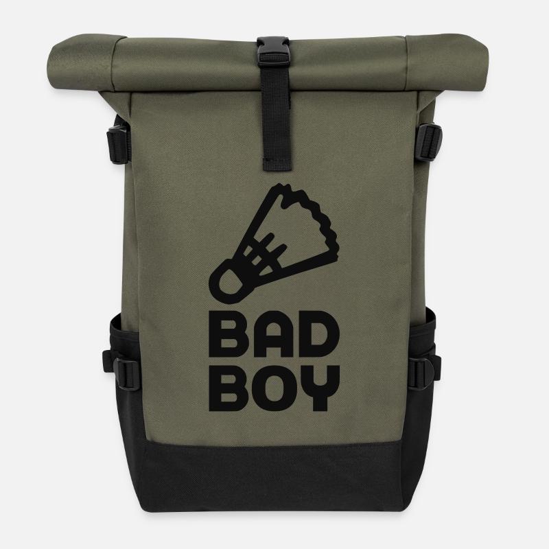 bad boy - Sac à dos roll top - olive/noir