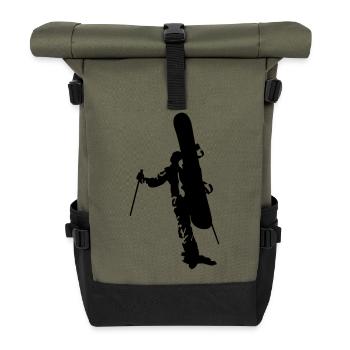 Freerider Snowboarder - Sac à dos roll top - olive/noir - Devant