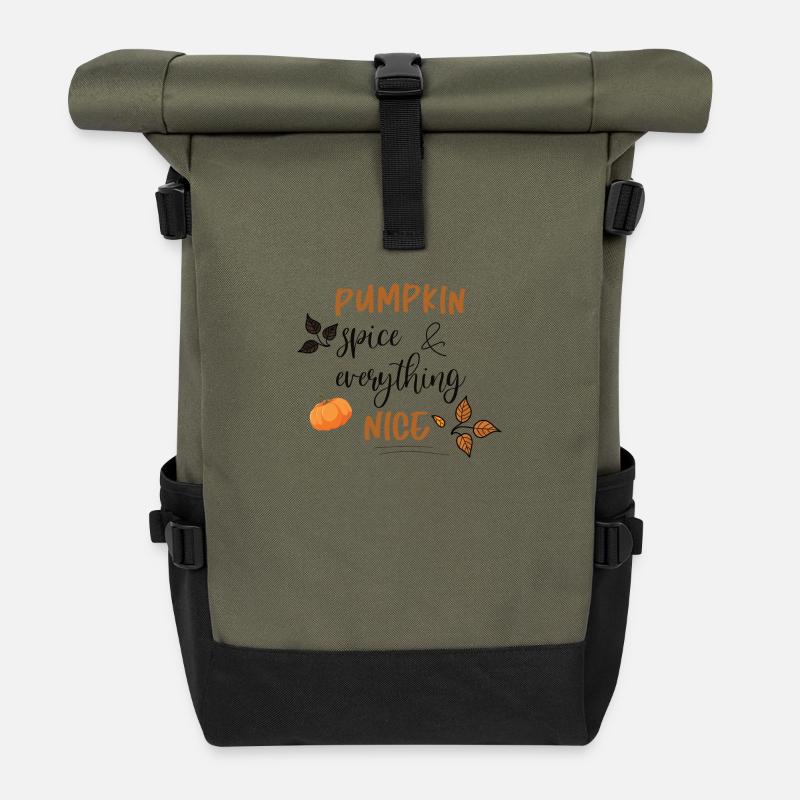 Pumpkin Spice - Rolltop Rucksack - Olive/Schwarz