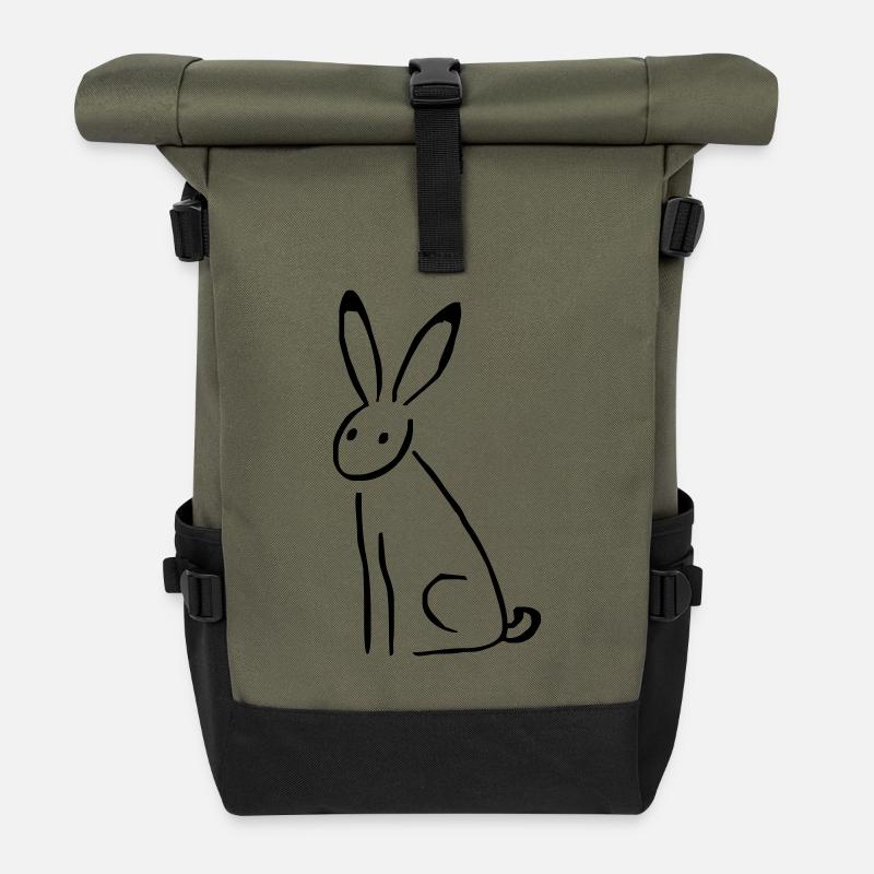Hase - Rolltop Rucksack - Olive/Schwarz
