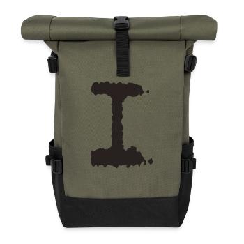 I - Rolltop Rucksack - Olive/Schwarz - Vorne