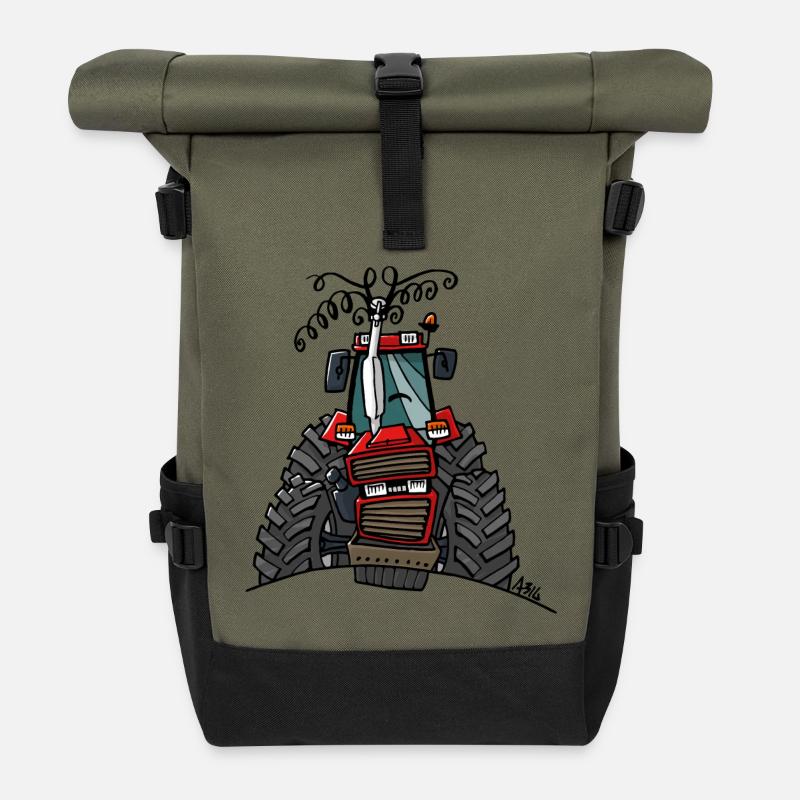 0504 Fall 856XL - Rolltop Rucksack - Olive/Schwarz